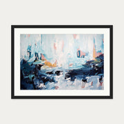 Abstract 443 Art Print — 50 x 70 cm — Black Frame