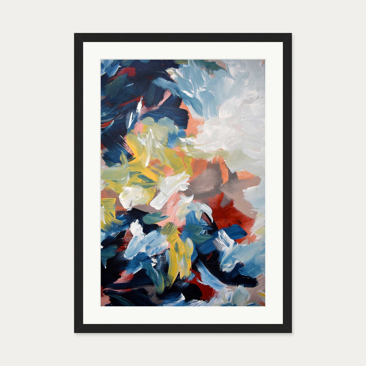 Abstract 450 Art Print — 50 x 70 cm — Black Frame