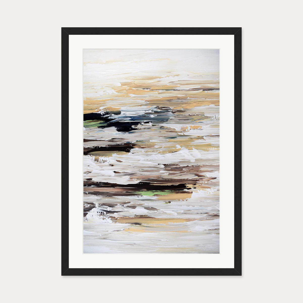 Abstract 457 Art Print — 50 x 70 cm — Black Frame