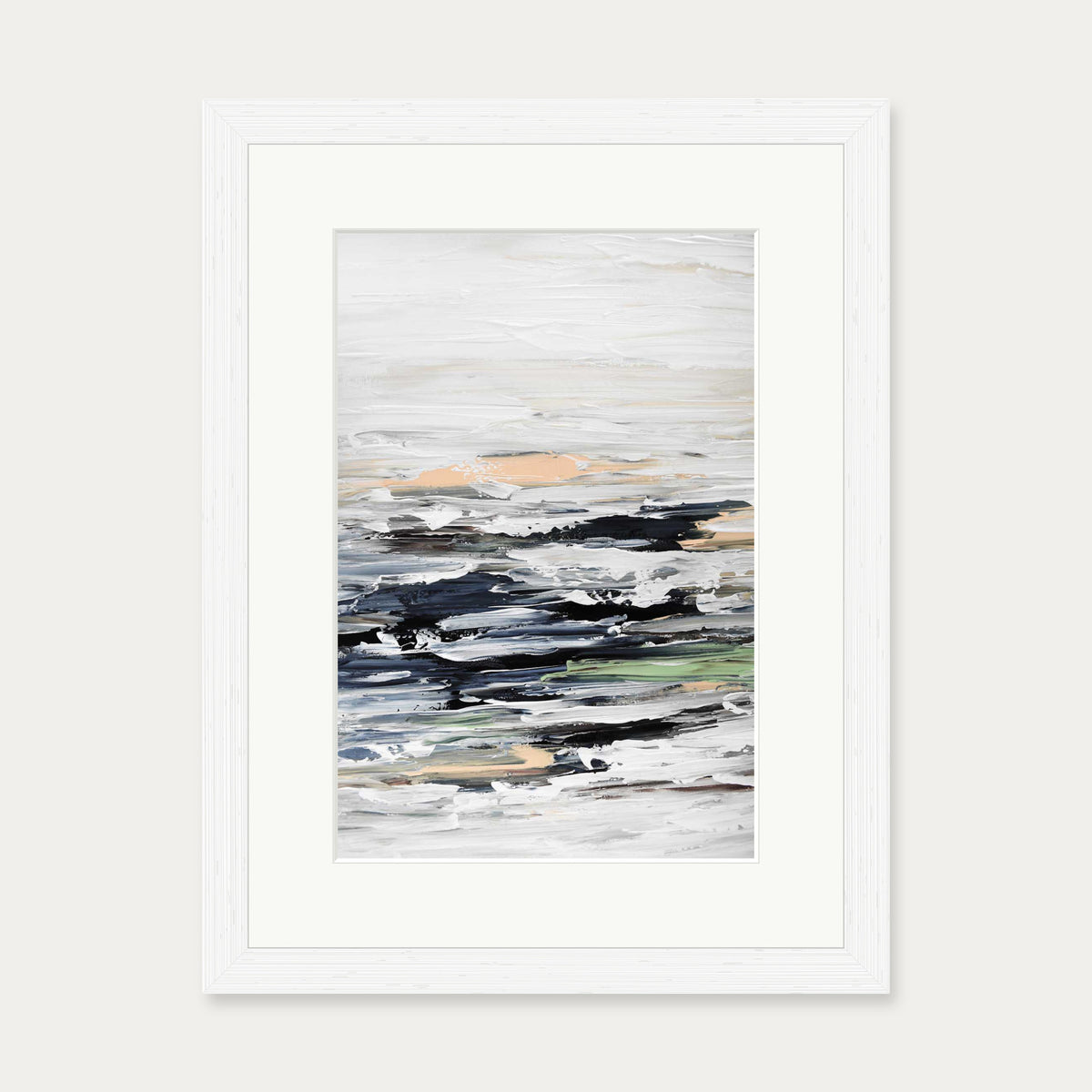 Abstract 458 Art Print — 30 x 40 cm — White Frame