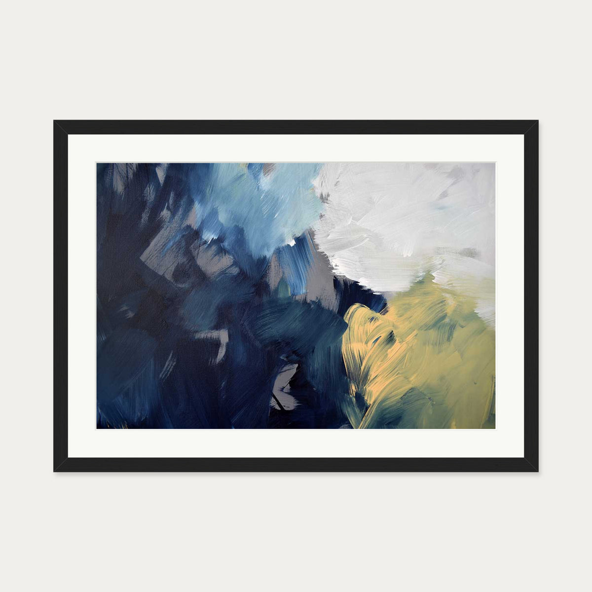 Abstract 461 Art Print — 50 x 70 cm — Black Frame