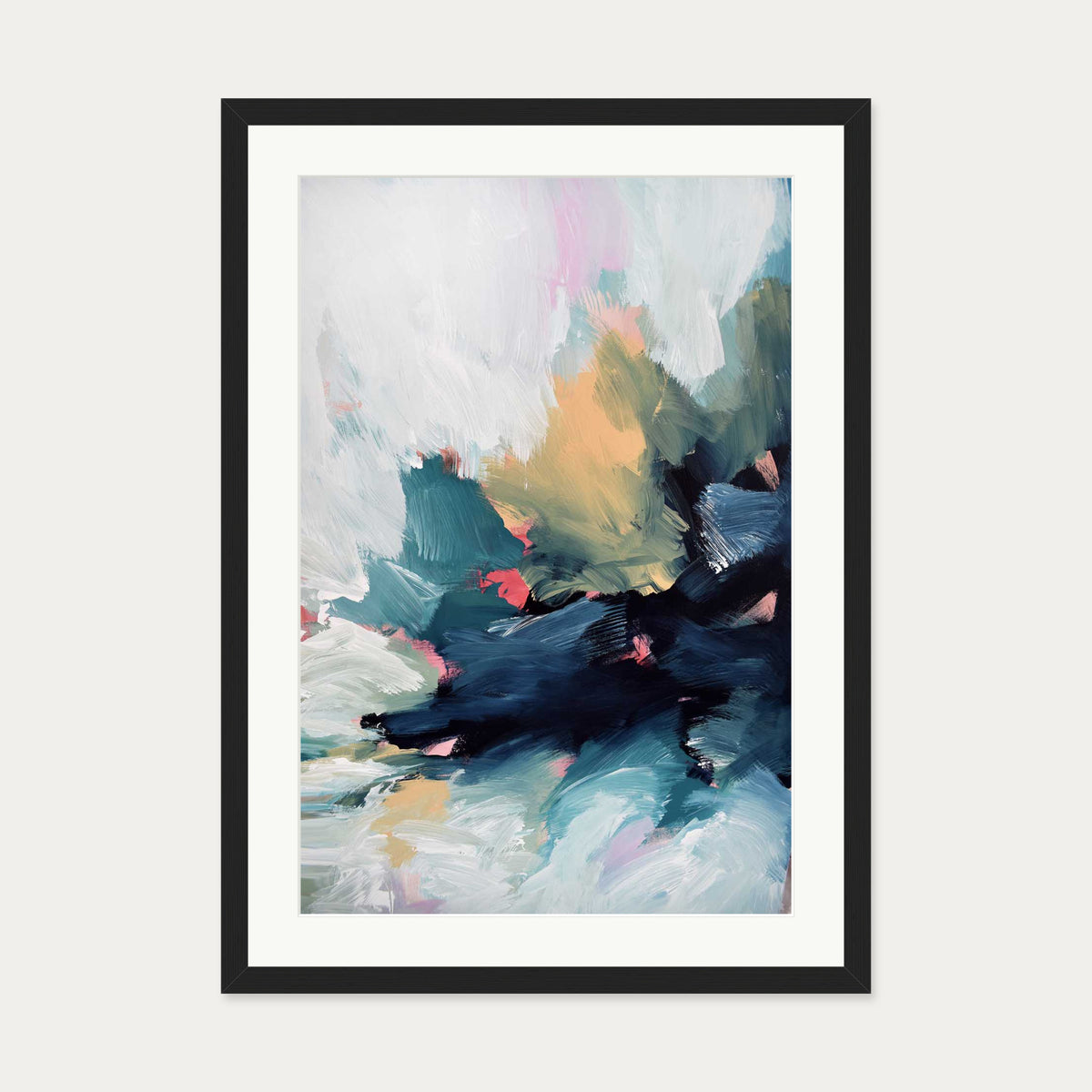 Abstract 467 Art Print — 50 x 70 cm — Black Frame