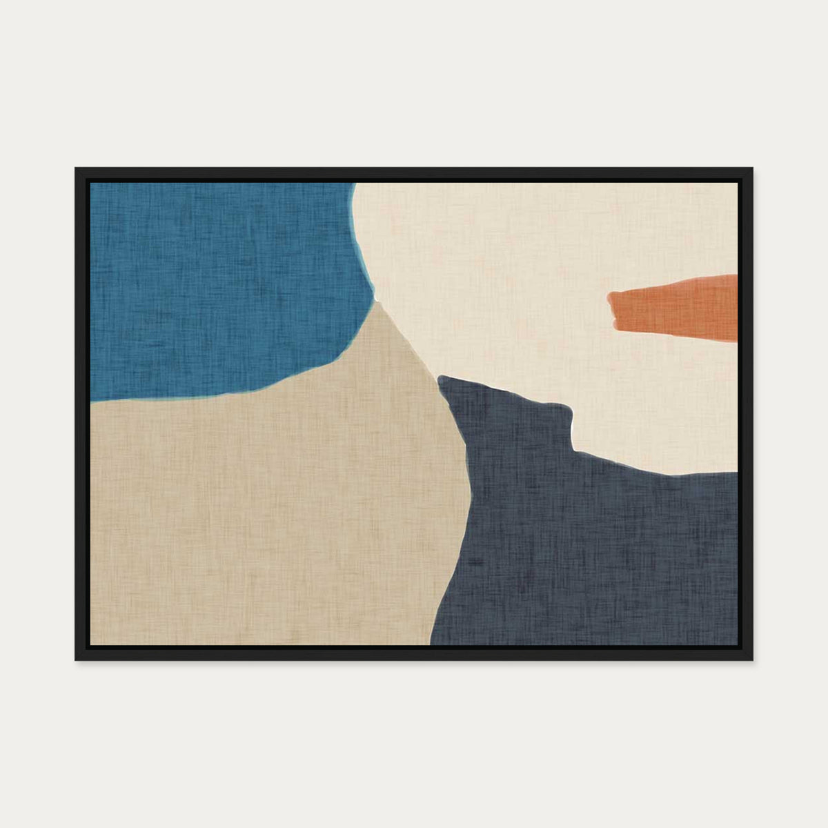 Calm Tones Canvas Art — 50 x 70 cm — Black Frame