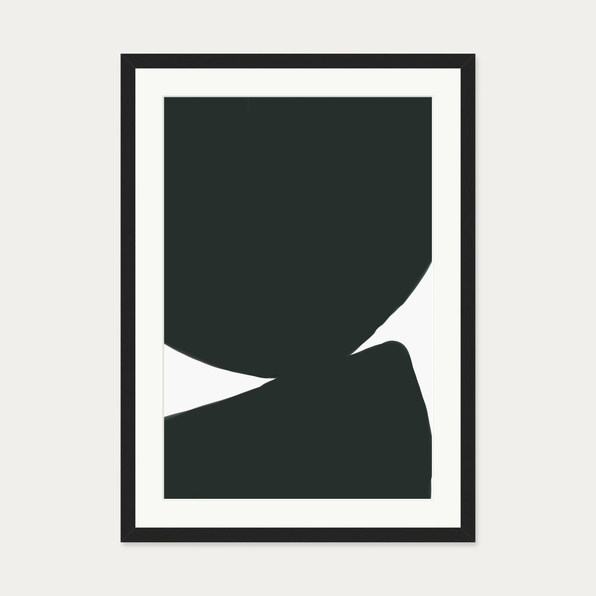 Abstract Circles 2 Art Print — 50 x 70 cm — Black Frame