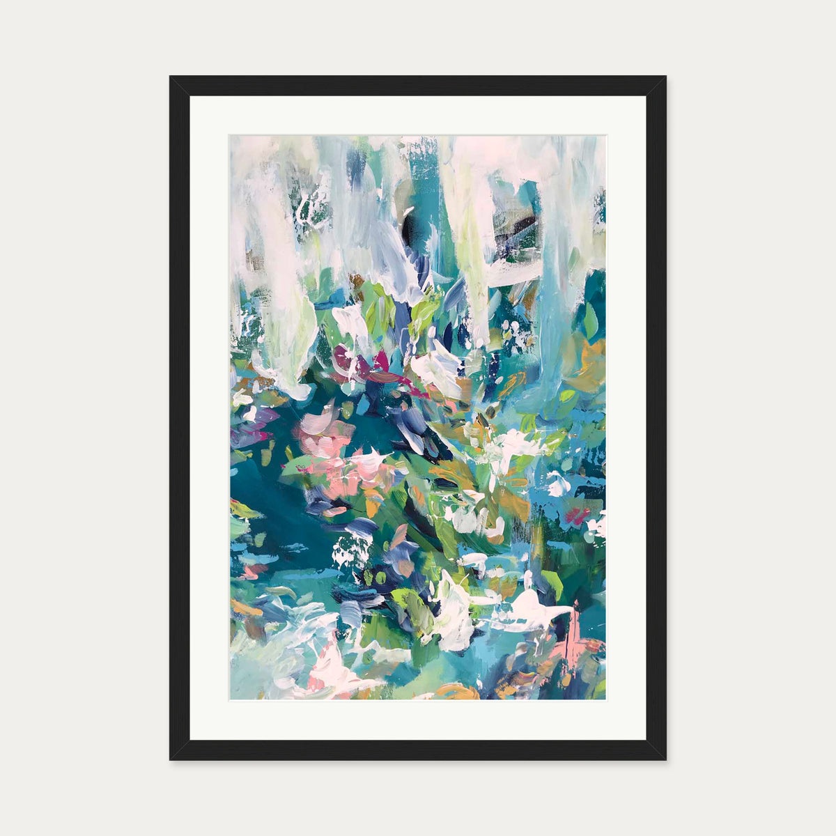 Abstract 106 Art Print — 50 x 70 cm — Black Frame