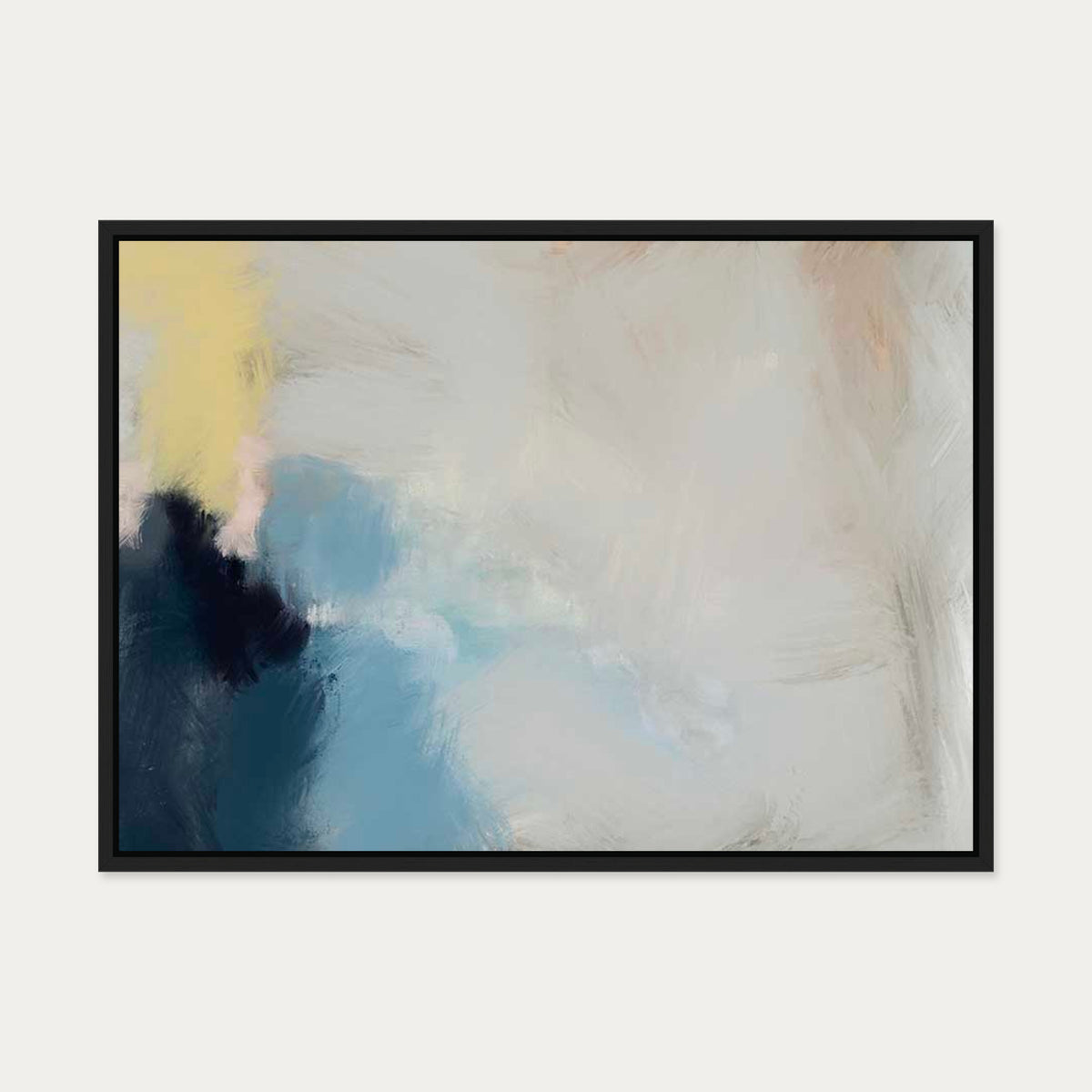 Brushed Haze Canvas Art — 50 x 70 cm — Black Frame