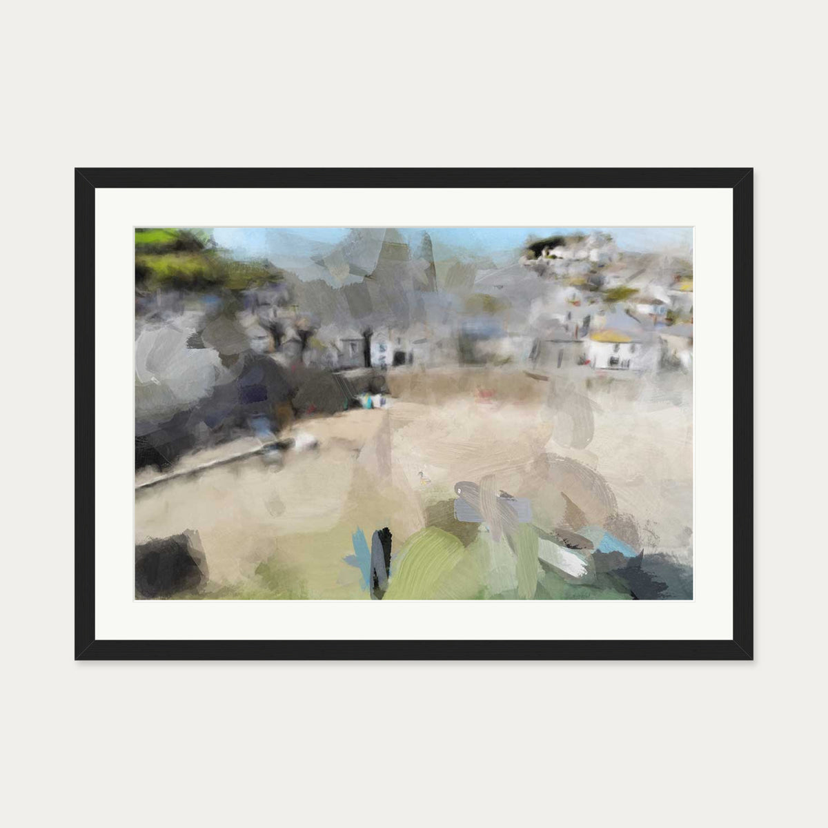 Landscape Impressions Art Print — 50 x 70 cm — Black Frame