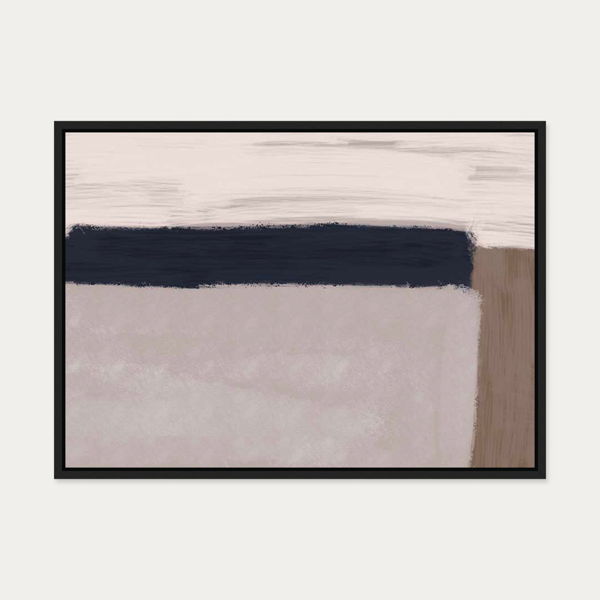 Untitled II Canvas Art — 50 x 70 cm — Black Frame