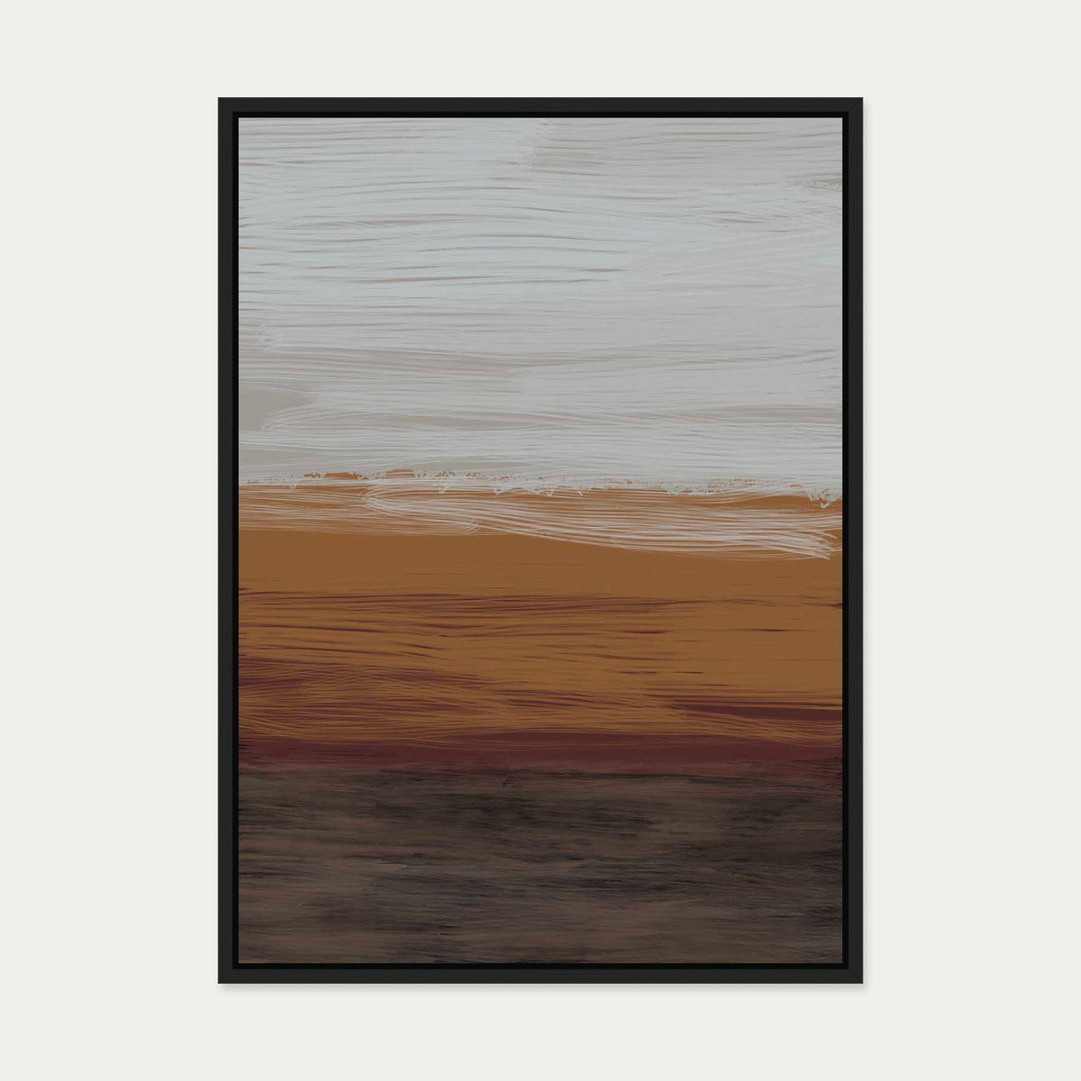 Untitled III Canvas Art — 50 x 70 cm — Black Frame