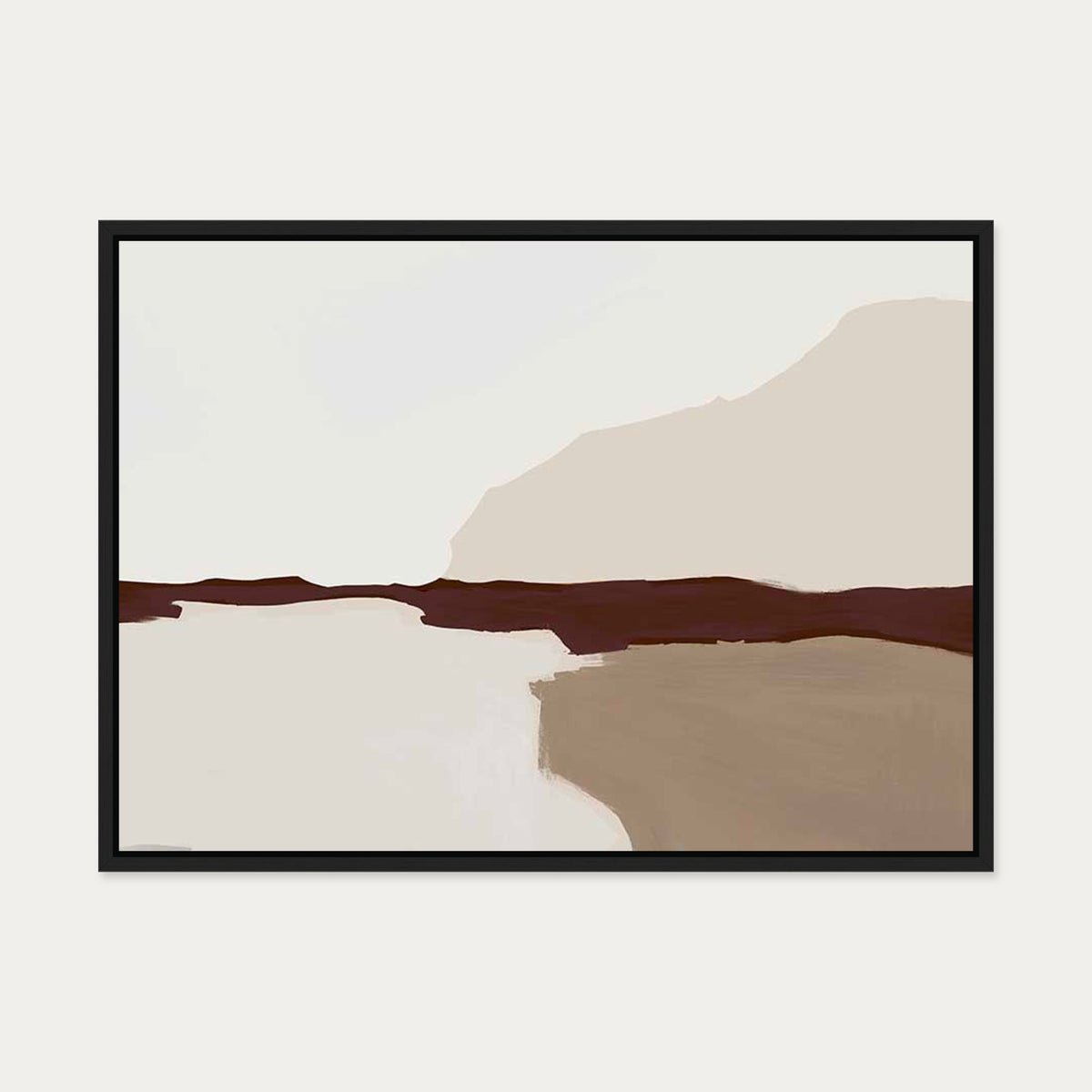 Untitled IV Canvas Art — 50 x 70 cm — Black Frame