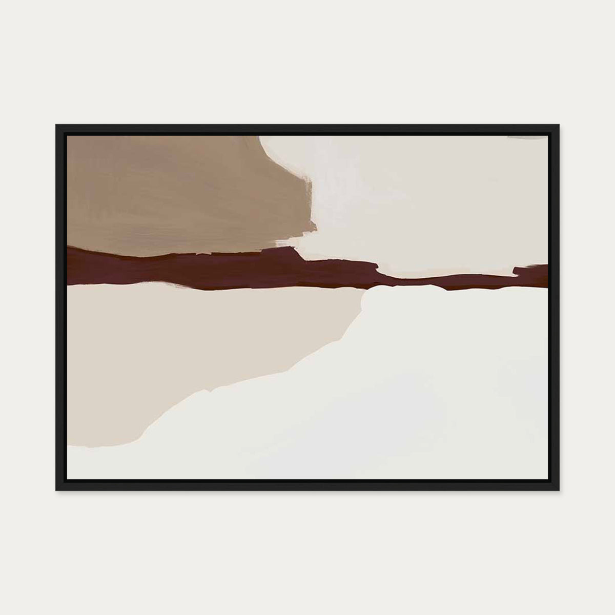 Untitled V Canvas Art — 50 x 70 cm — Black Frame