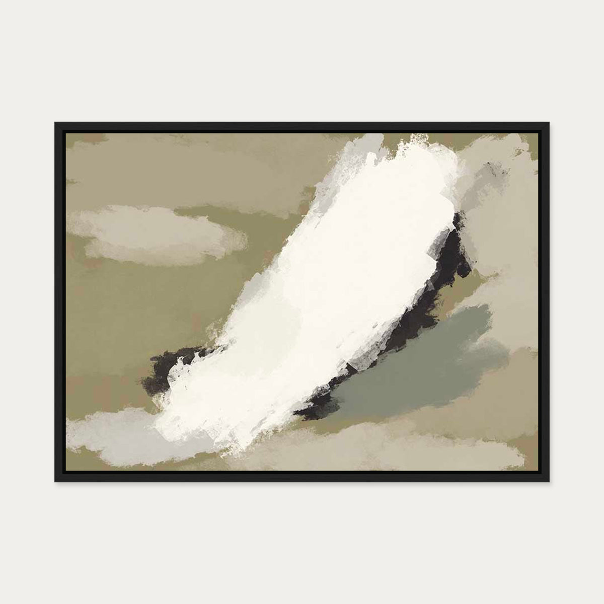 The Olive Branch Canvas Art — 50 x 70 cm — Black Frame