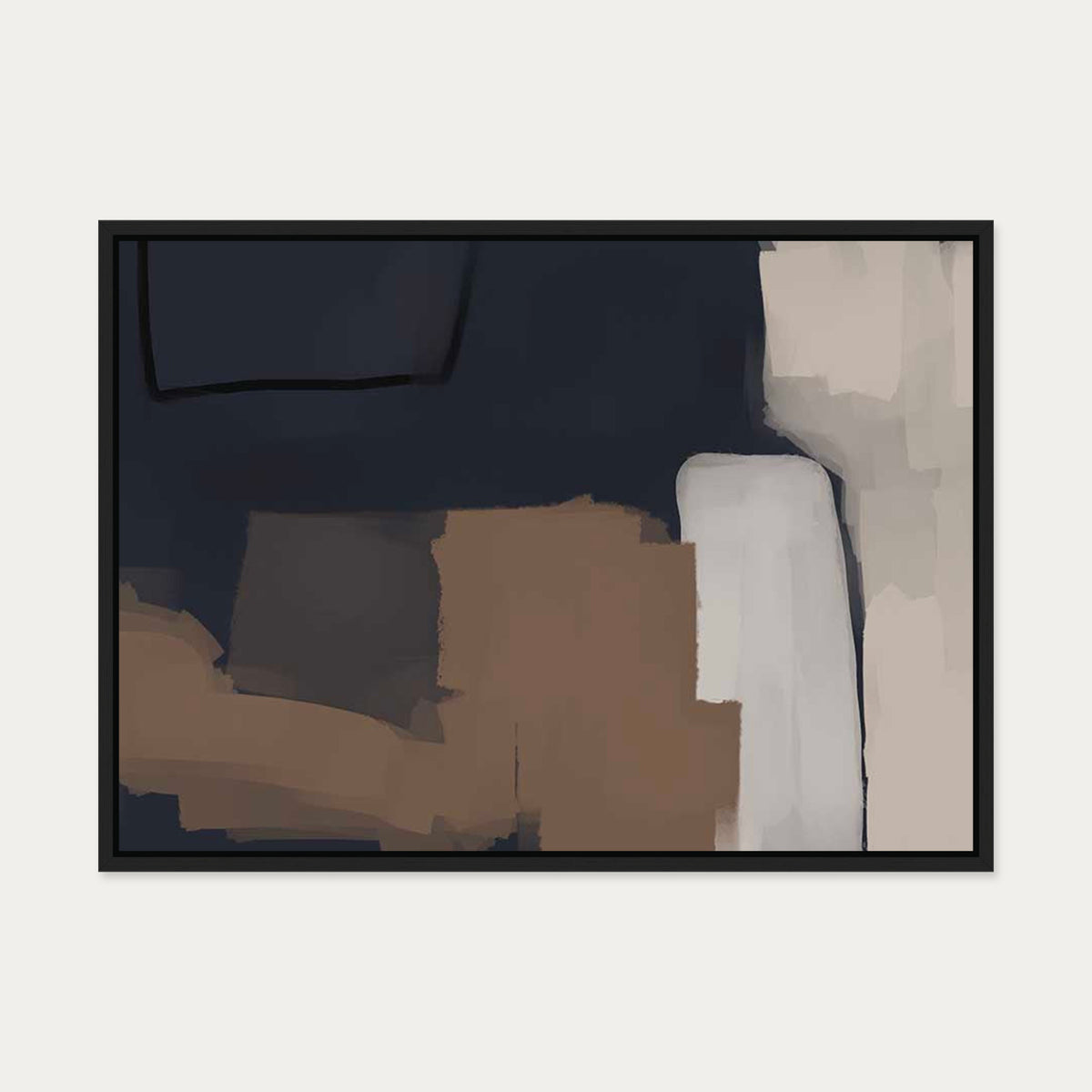 Mono Expressions Canvas Art — 50 x 70 cm — Black Frame