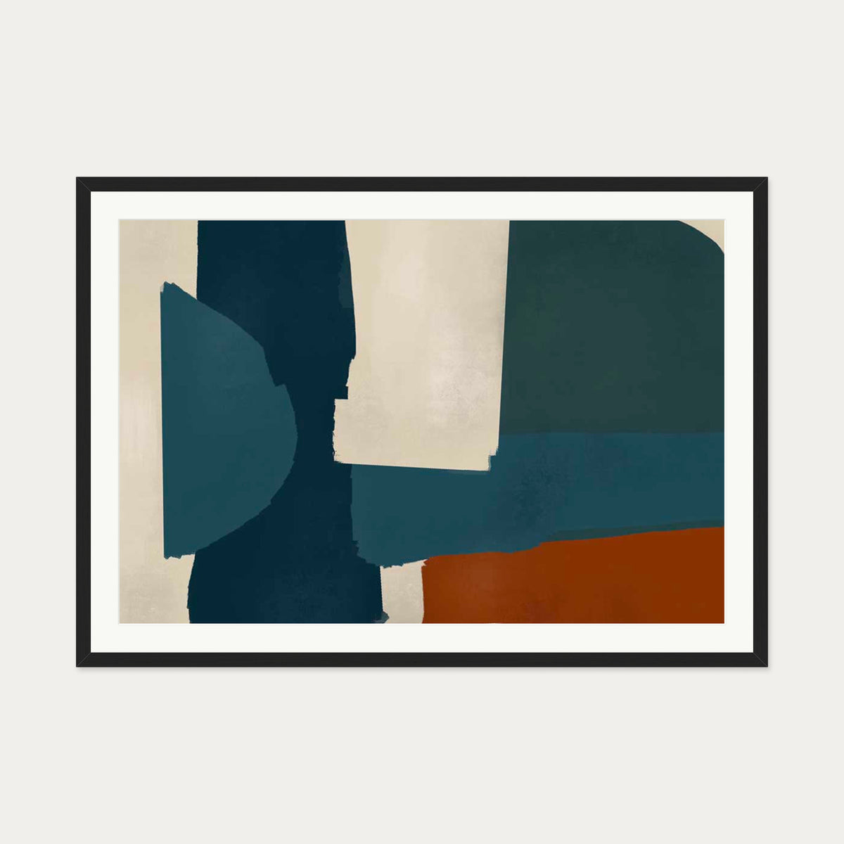 Collages Art Print — 70 x 100 cm — Black Frame