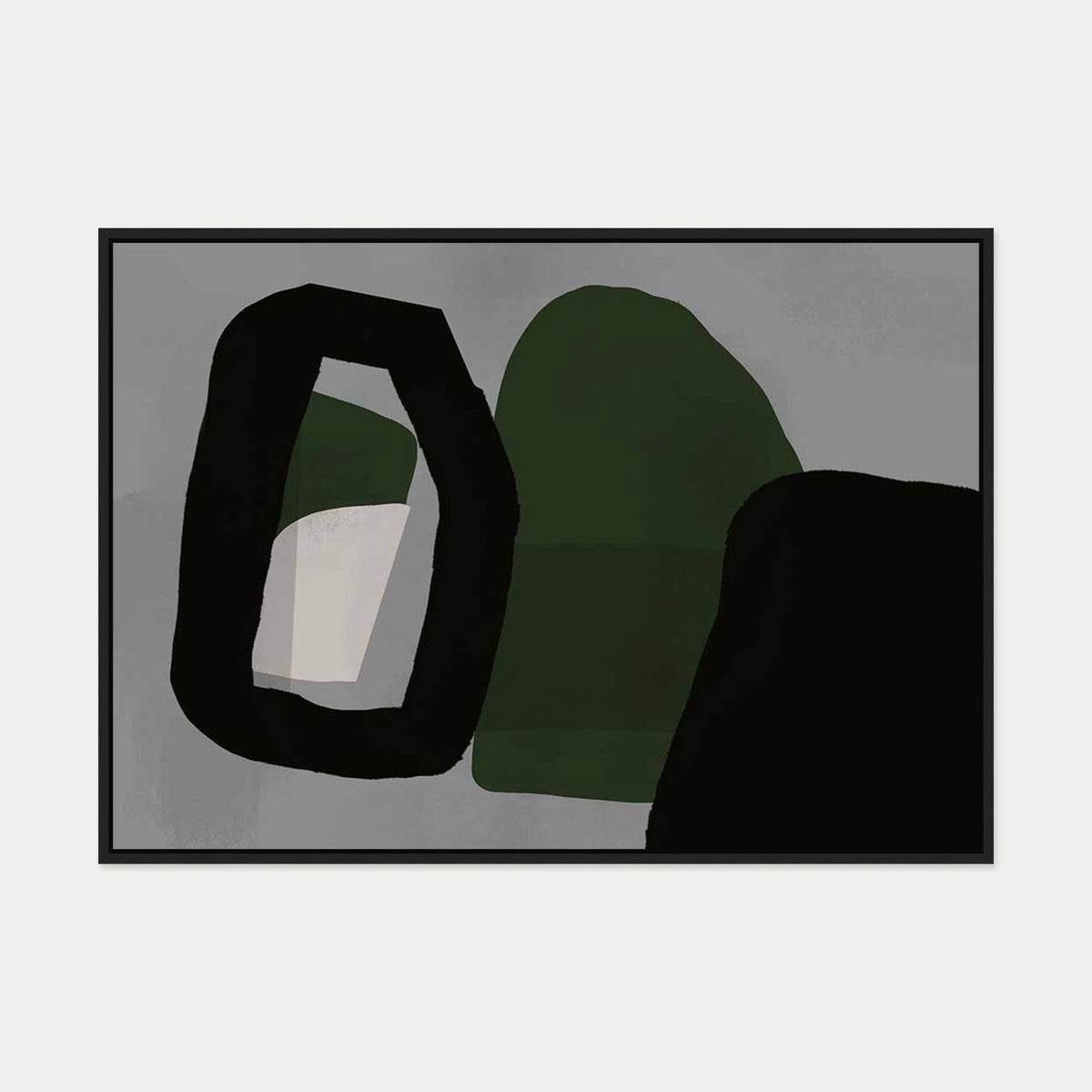 Contemporary Study I Canvas Art — 70 x 100 cm — Black Frame