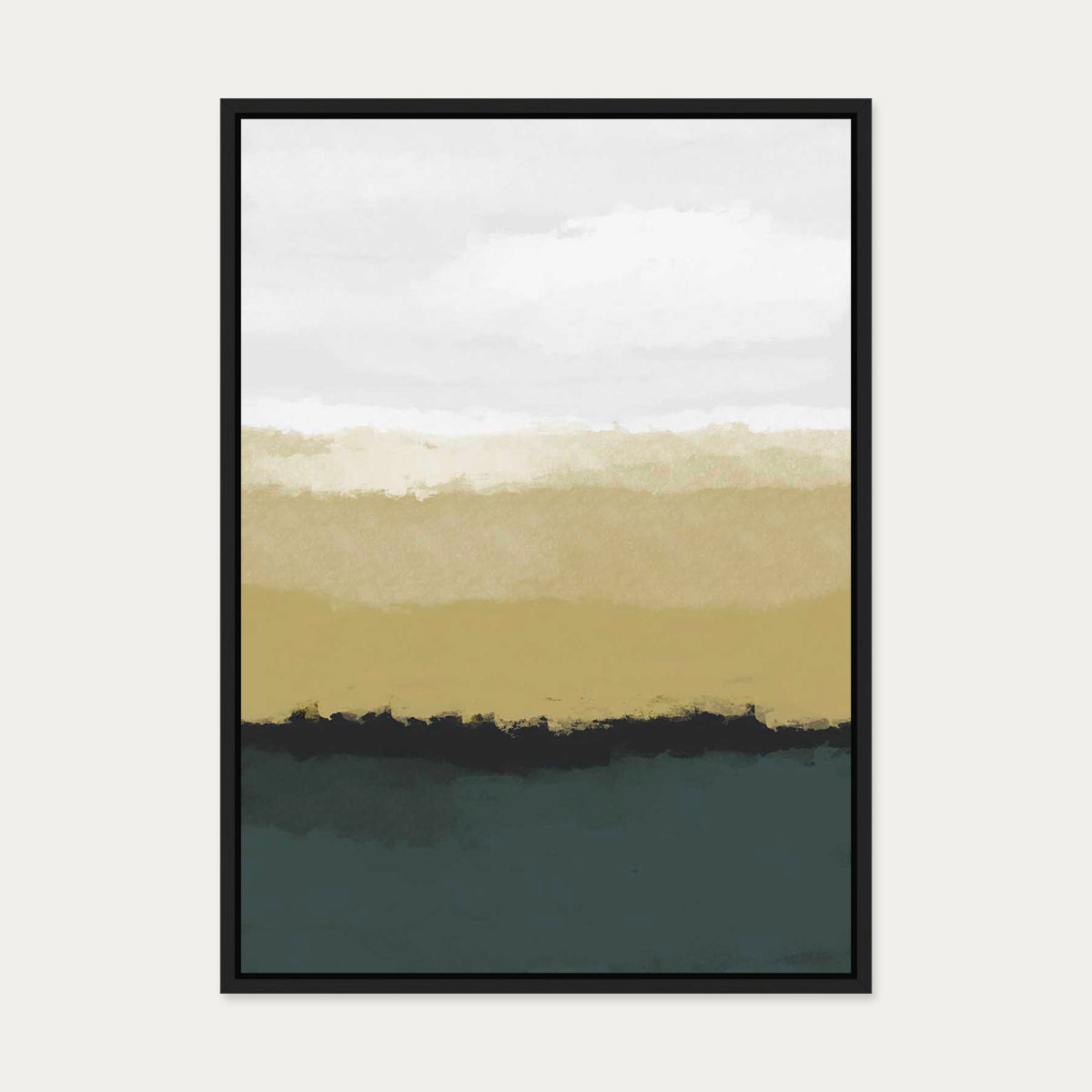 Dawn Canvas Art — 50 x 70 cm — Black Frame