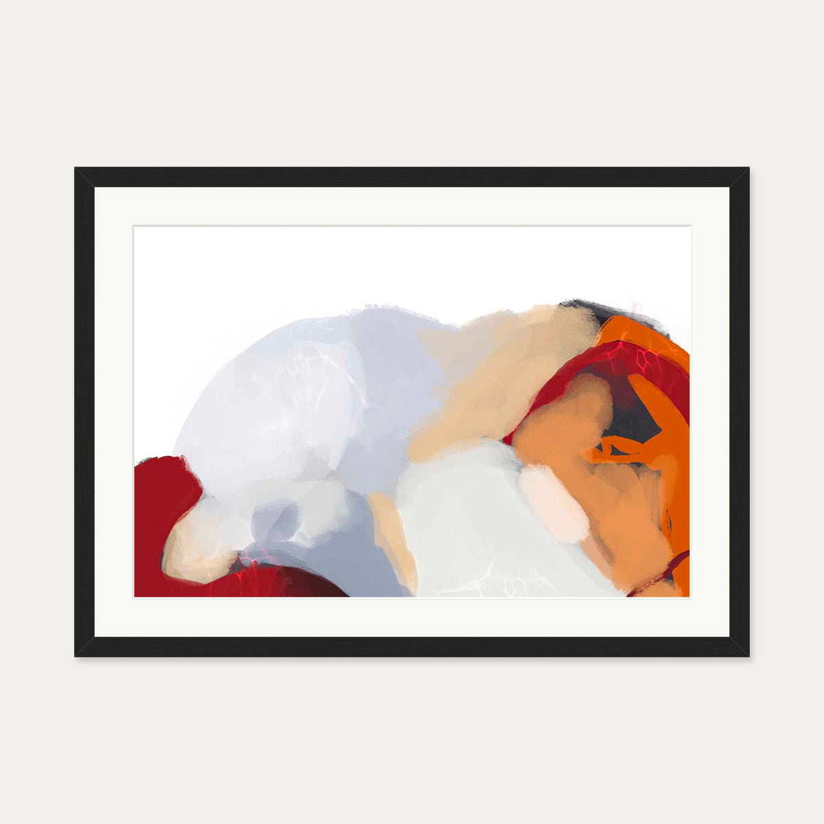 Lava Sands I Art Print — 50 x 70 cm — Black Frame