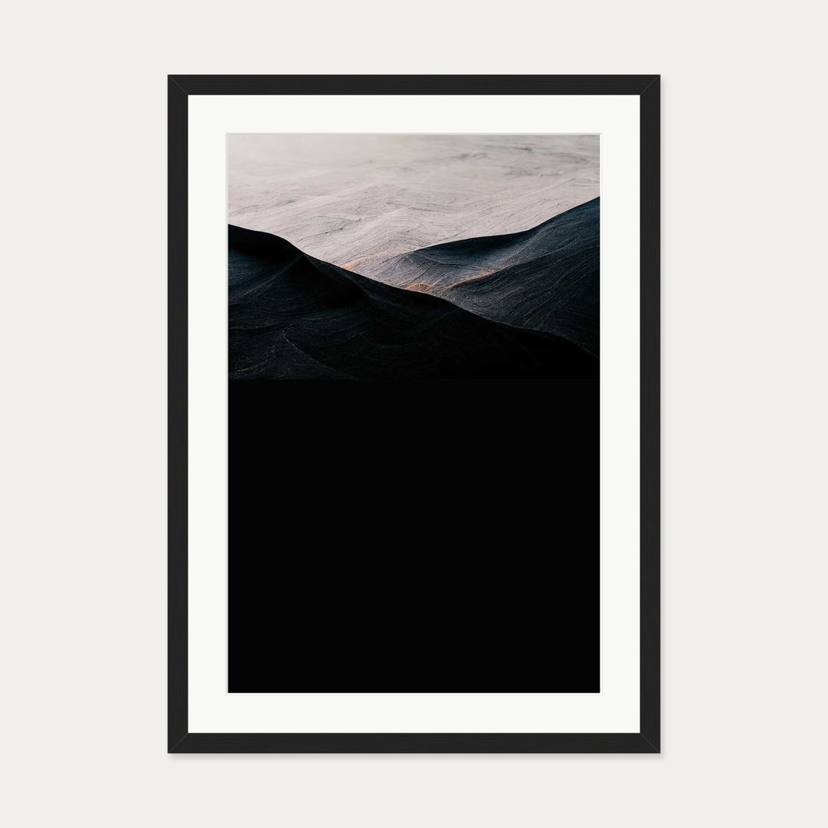 Beyond The Valley Art Print — 50 x 70 cm — Black Frame