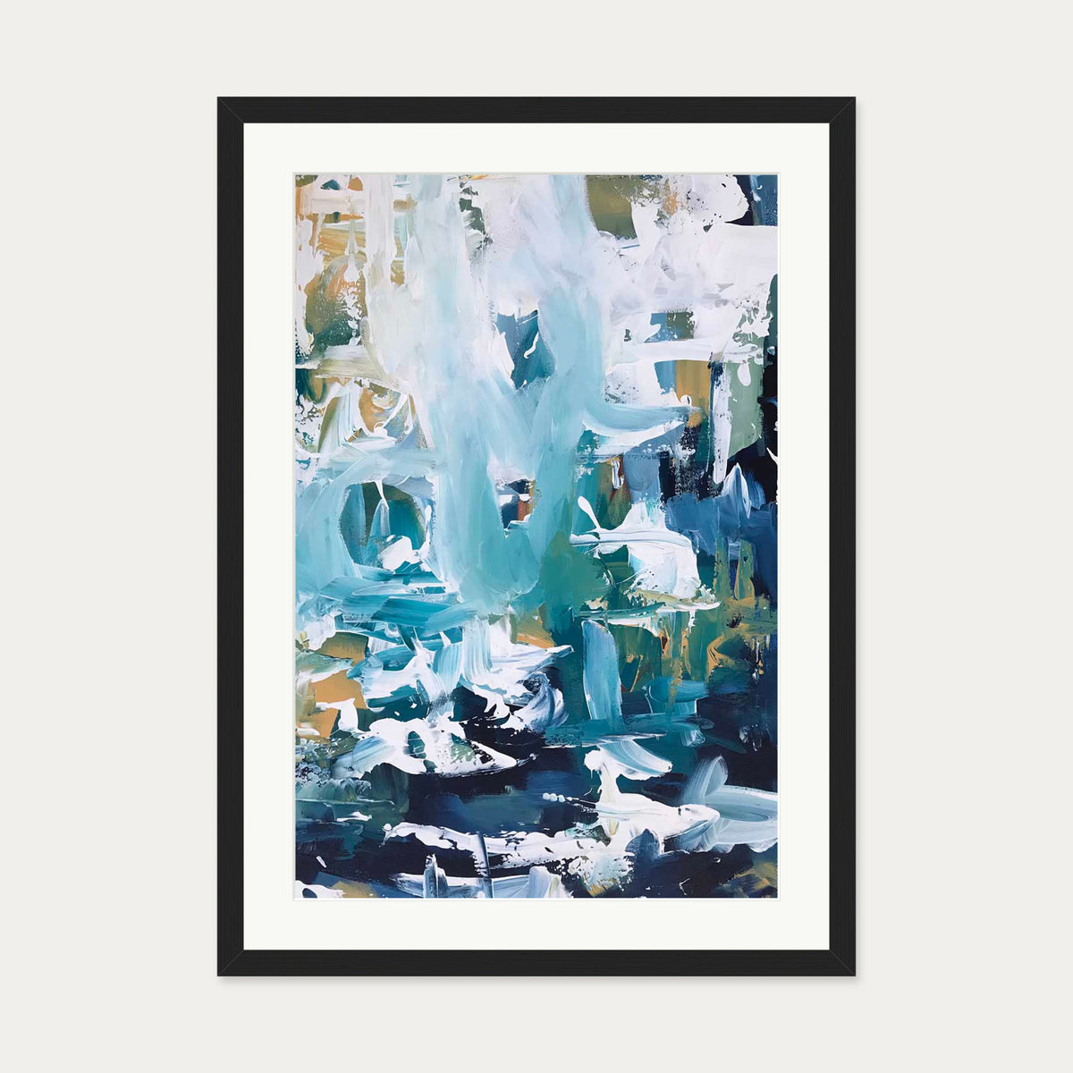 Abstract 102 Art Print — 50 x 70 cm — Black Frame