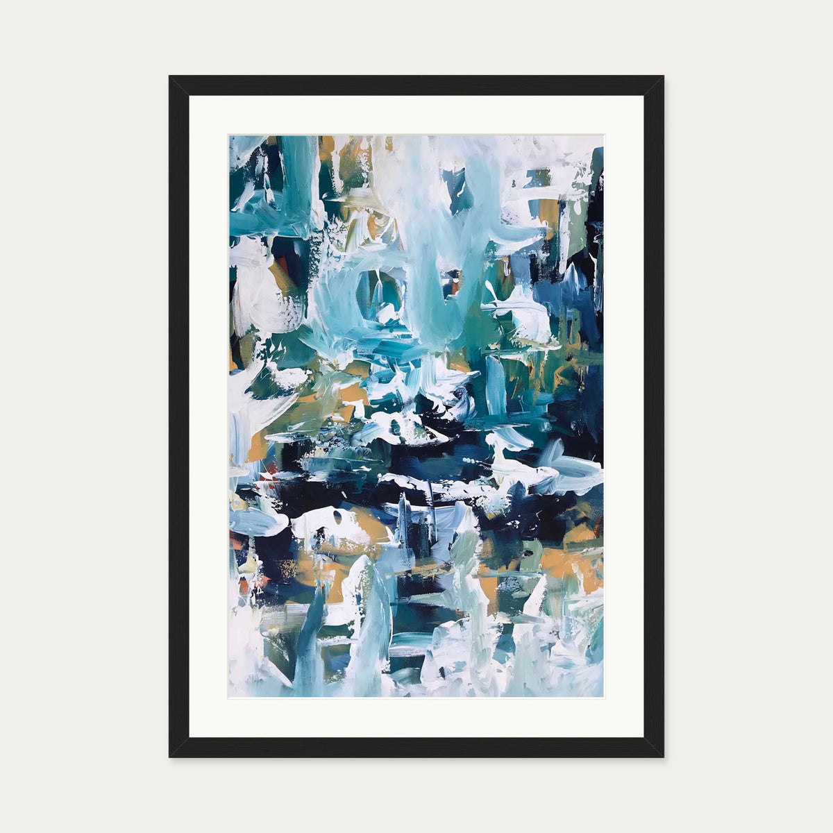 Abstract 104 Art Print — 50 x 70 cm — Black Frame