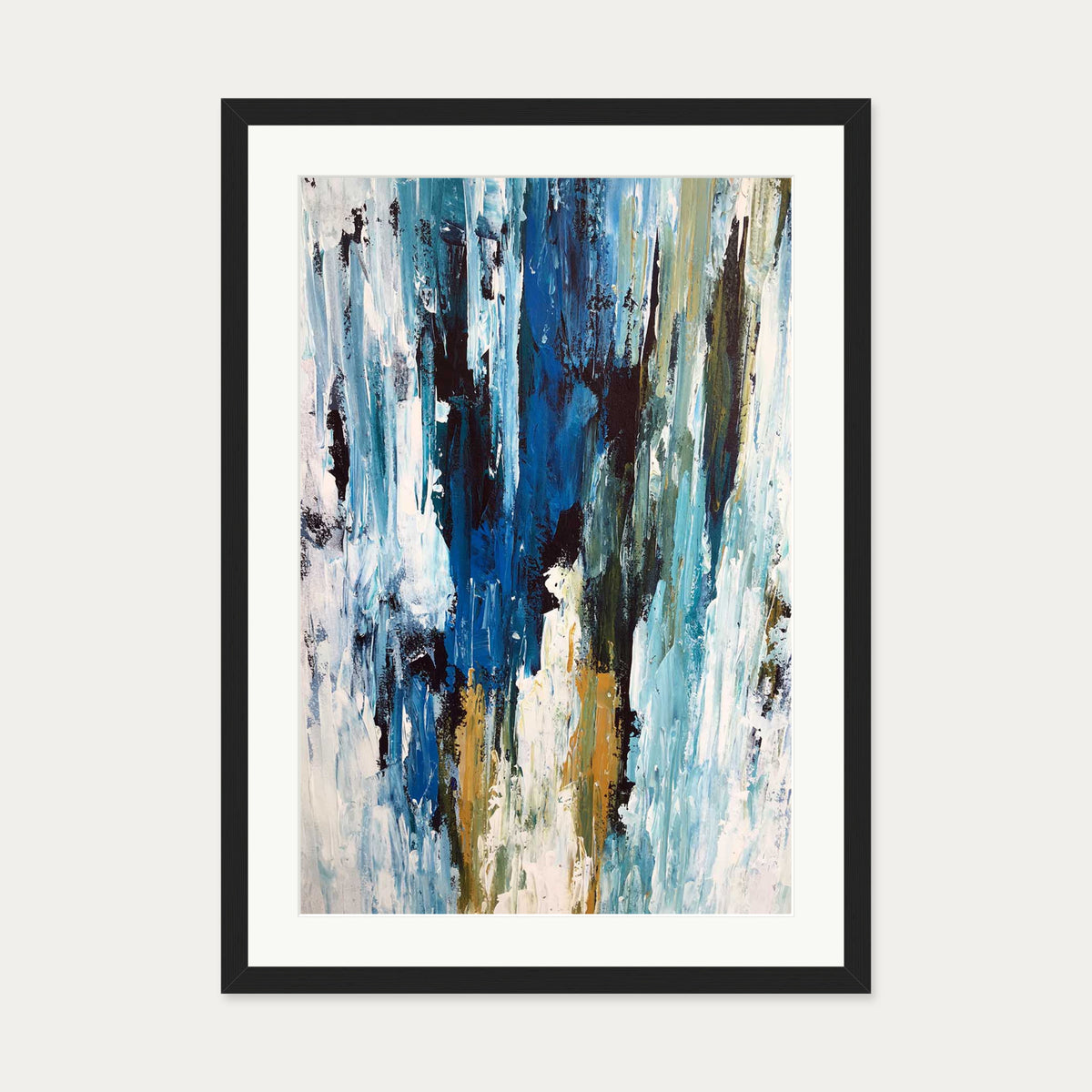Abstract 49 Art Print — 50 x 70 cm — Black Frame