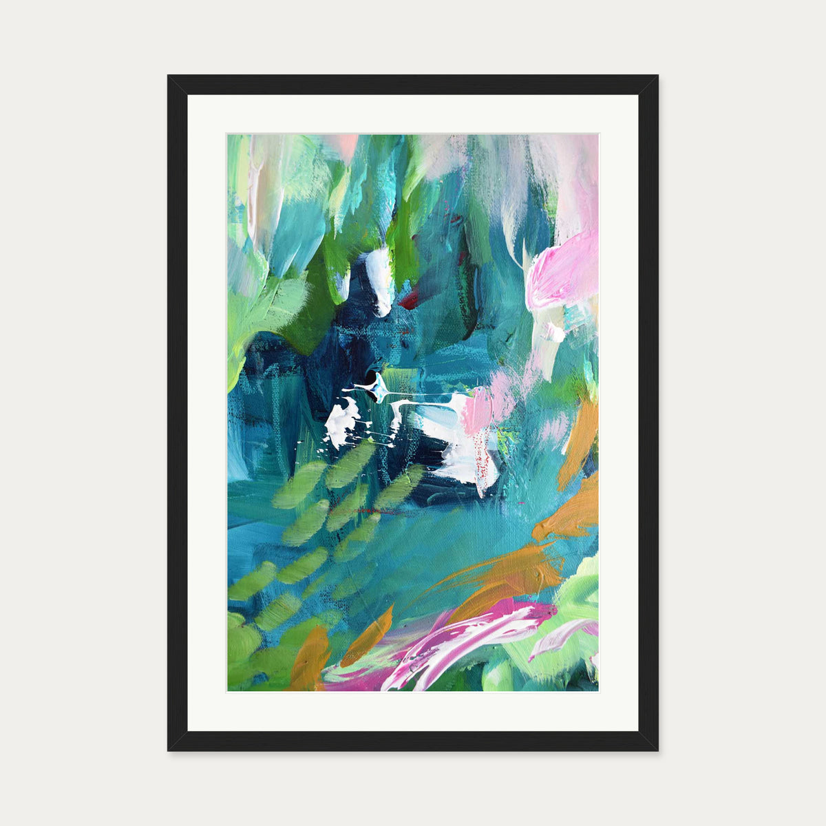 Abstract 144 Art Print — 50 x 70 cm — Black Frame