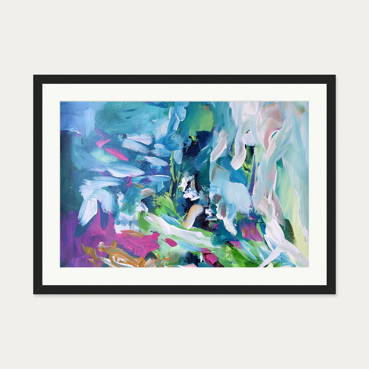 Abstract 146 Art Print — 50 x 70 cm — Black Frame