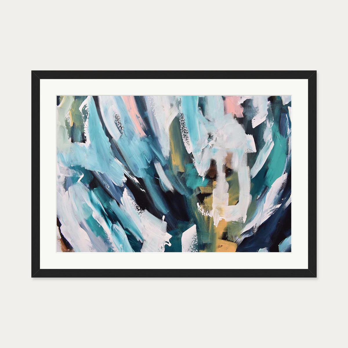 Abstract 170 Art Print — 50 x 70 cm — Black Frame