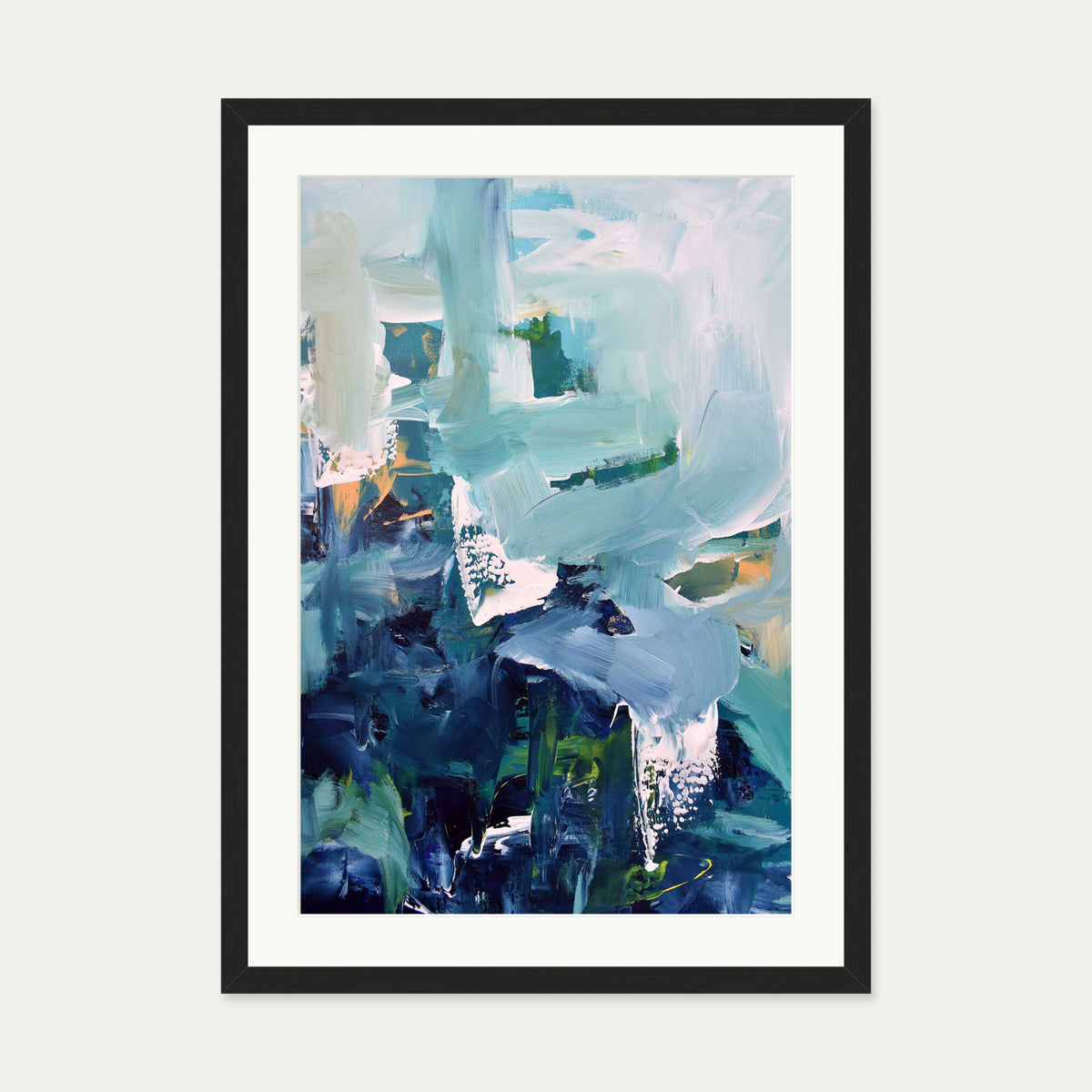 Abstract 174 Art Print — 50 x 70 cm — Black Frame