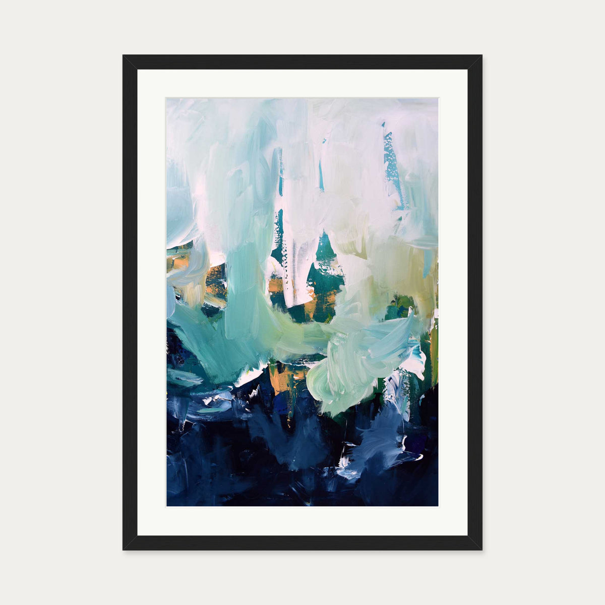 Abstract 175 Art Print — 50 x 70 cm — Black Frame