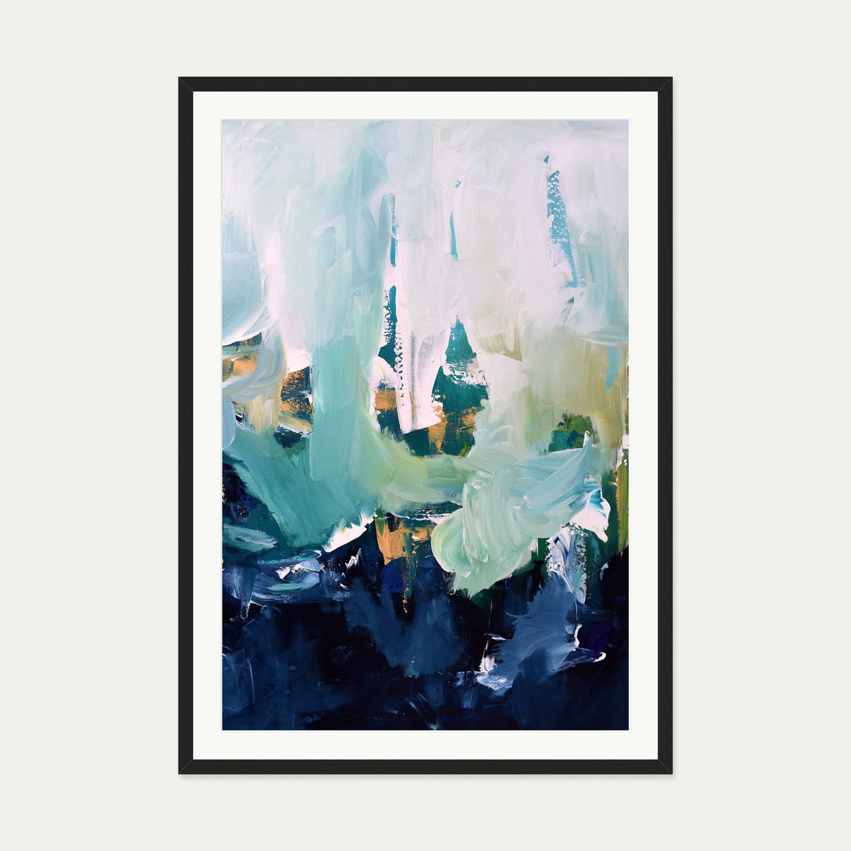 Abstract 175 Art Print — 70 x 100 cm — Black Frame