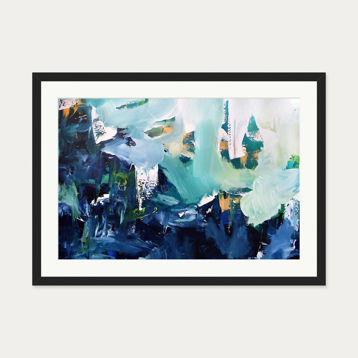 Abstract 176 Art Print — 50 x 70 cm — Black Frame