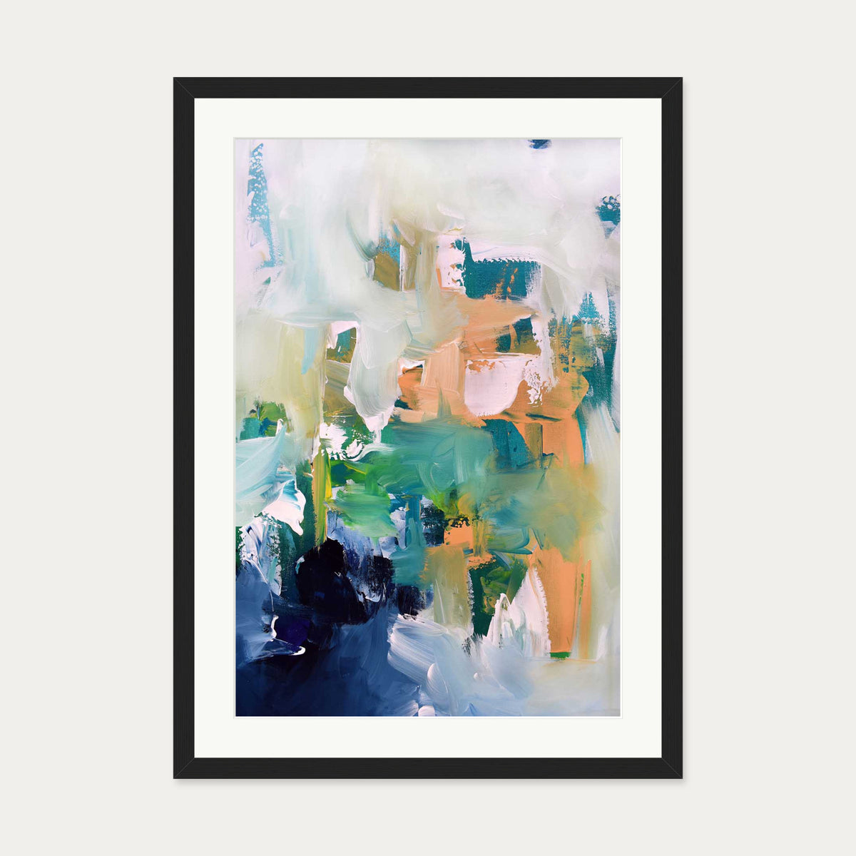 Abstract 177 Art Print — 50 x 70 cm — Black Frame