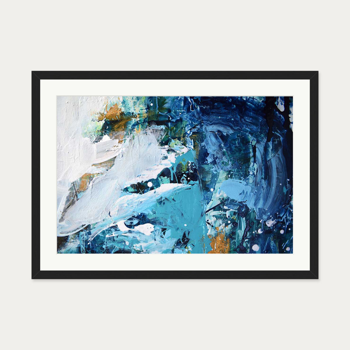Abstract 178 Art Print — 50 x 70 cm — Black Frame