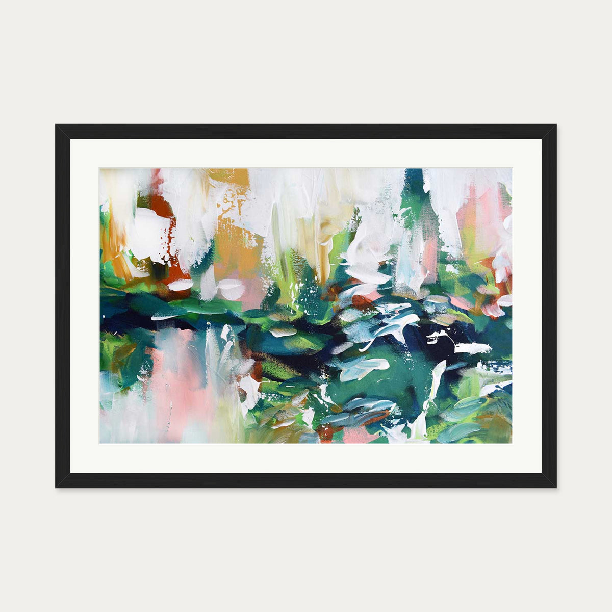 Abstract 231 Art Print — 50 x 70 cm — Black Frame