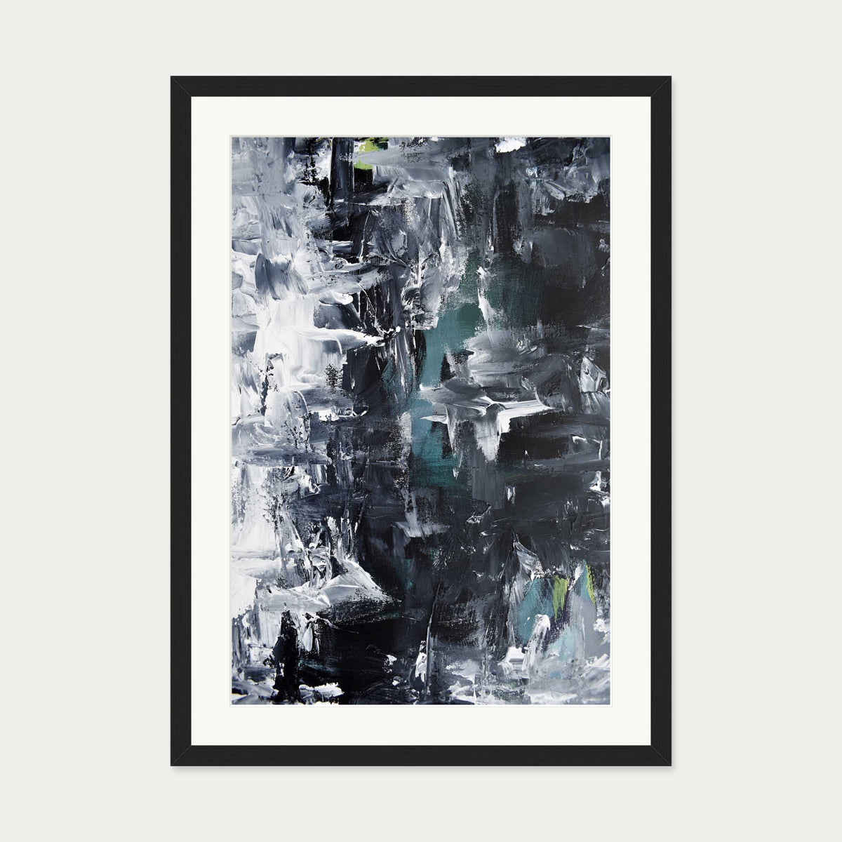 Abstract 292 Art Print — 50 x 70 cm — Black Frame