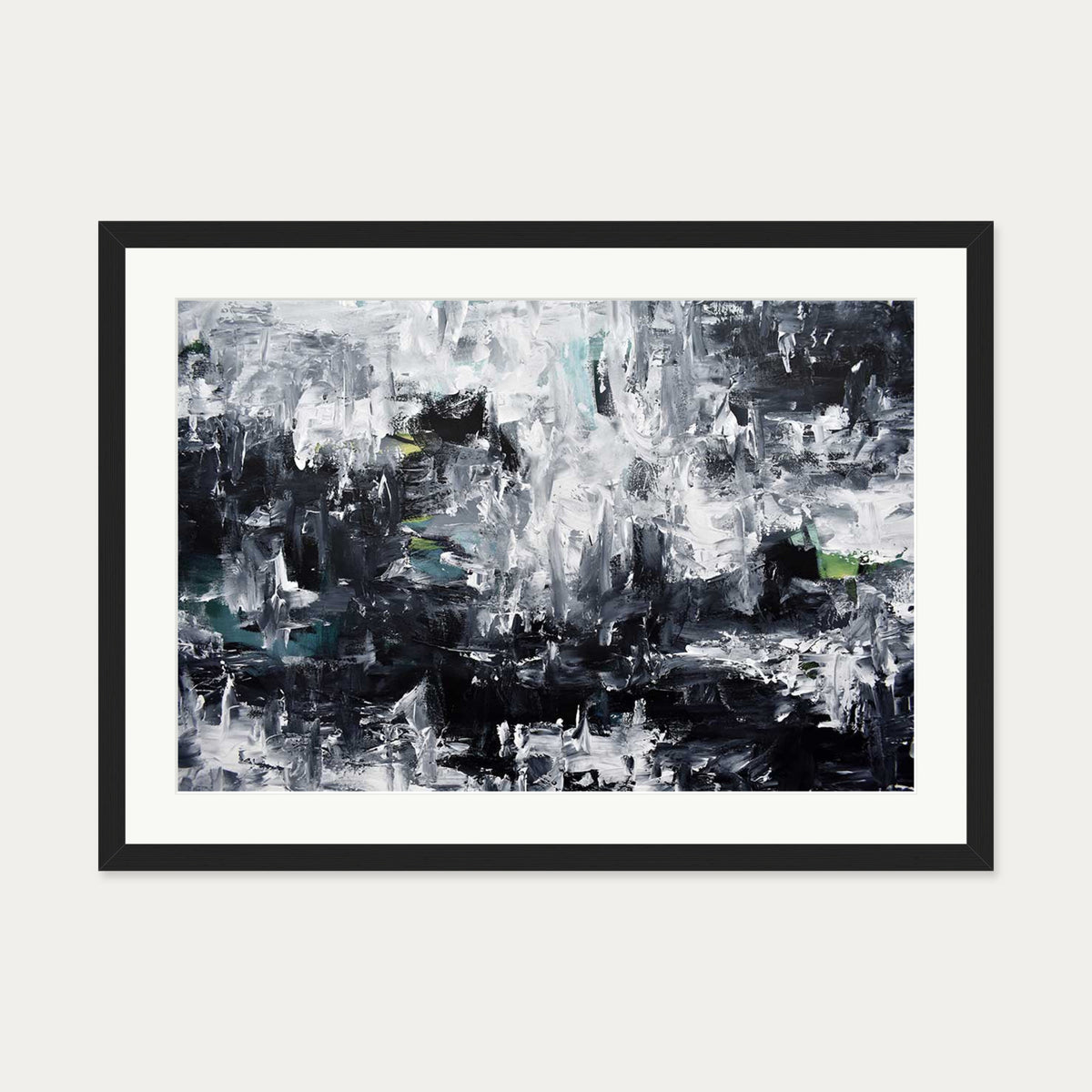 Abstract 293 Art Print — 50 x 70 cm — Black Frame
