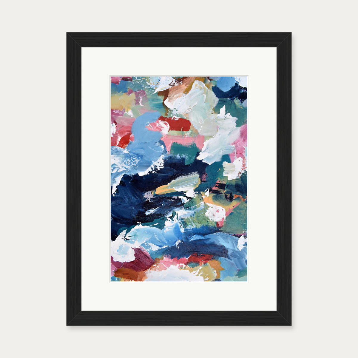 Abstract 319 Art Print — 30 x 40 cm — Black Frame