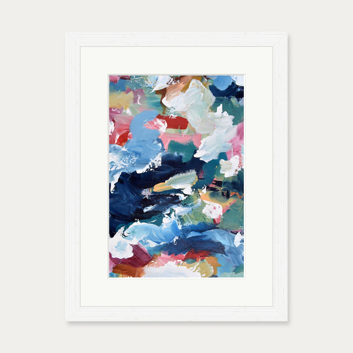 Abstract 319 Art Print — 30 x 40 cm — White Frame