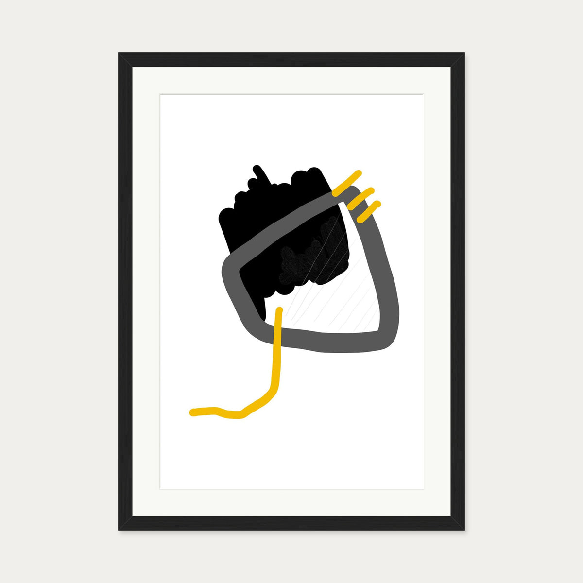 Contemporary 2 Art Print — 50 x 70 cm — Black Frame