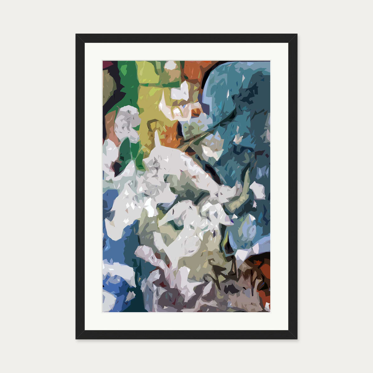 Berlin Wall Art Print — 50 x 70 cm — Black Frame