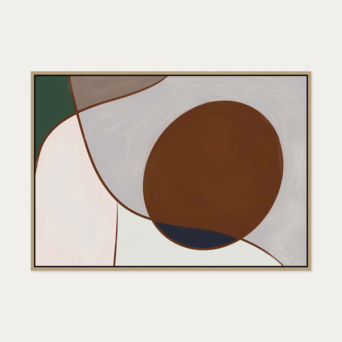 Ahead Of The Curve Canvas Art — 70 x 100 cm — Oak Frame