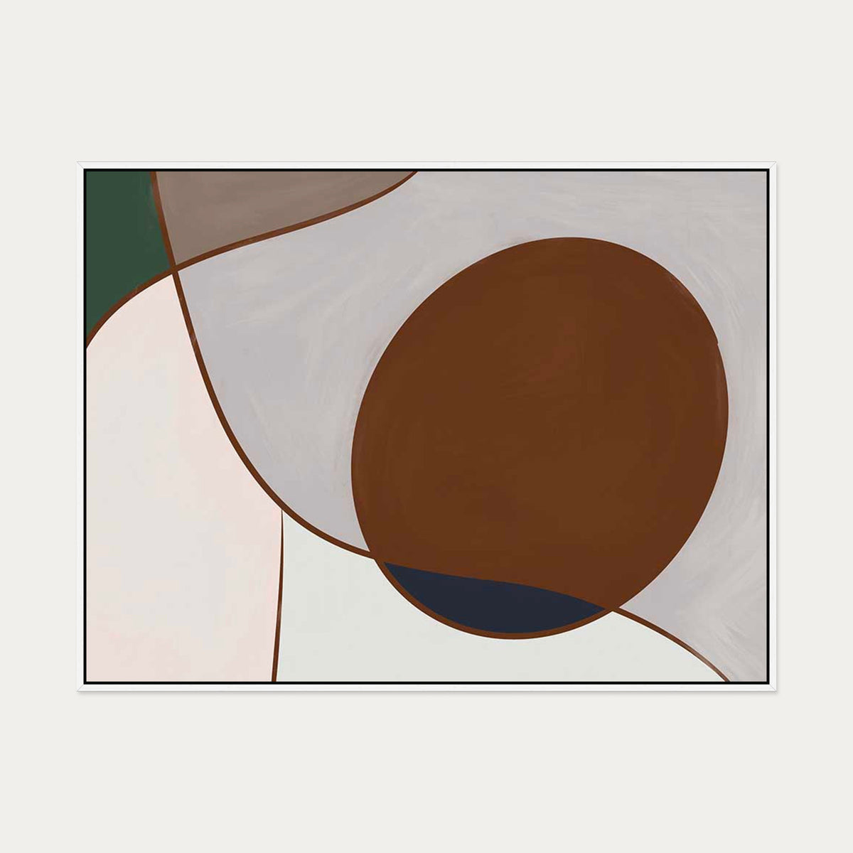 Ahead Of The Curve Canvas Art — 90 x 120 cm — White Frame