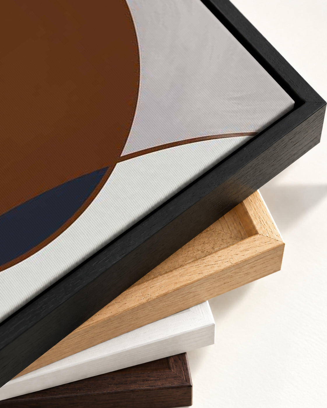 Ahead Of The Curve Canvas Art — framed canvas corner and wrapped canvas detail