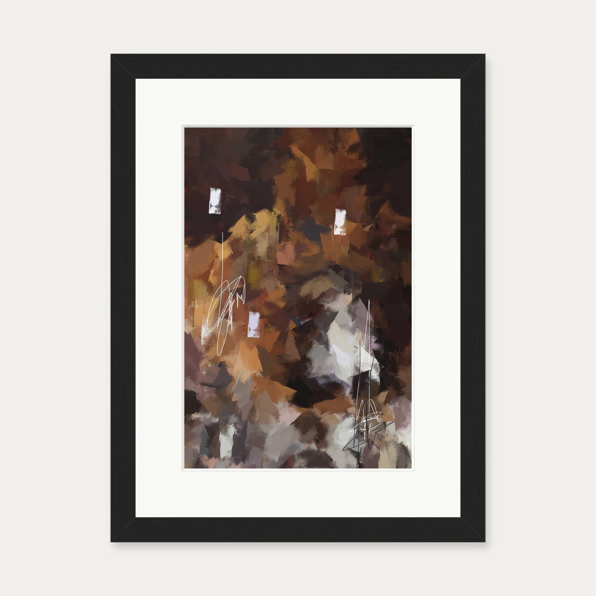Alluding To Saint Germain Art Print — 30 x 40 cm — Black Frame