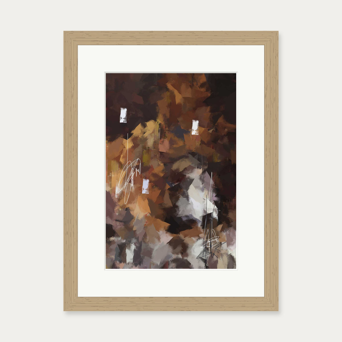 Alluding To Saint Germain Art Print — 30 x 40 cm — Oak Frame