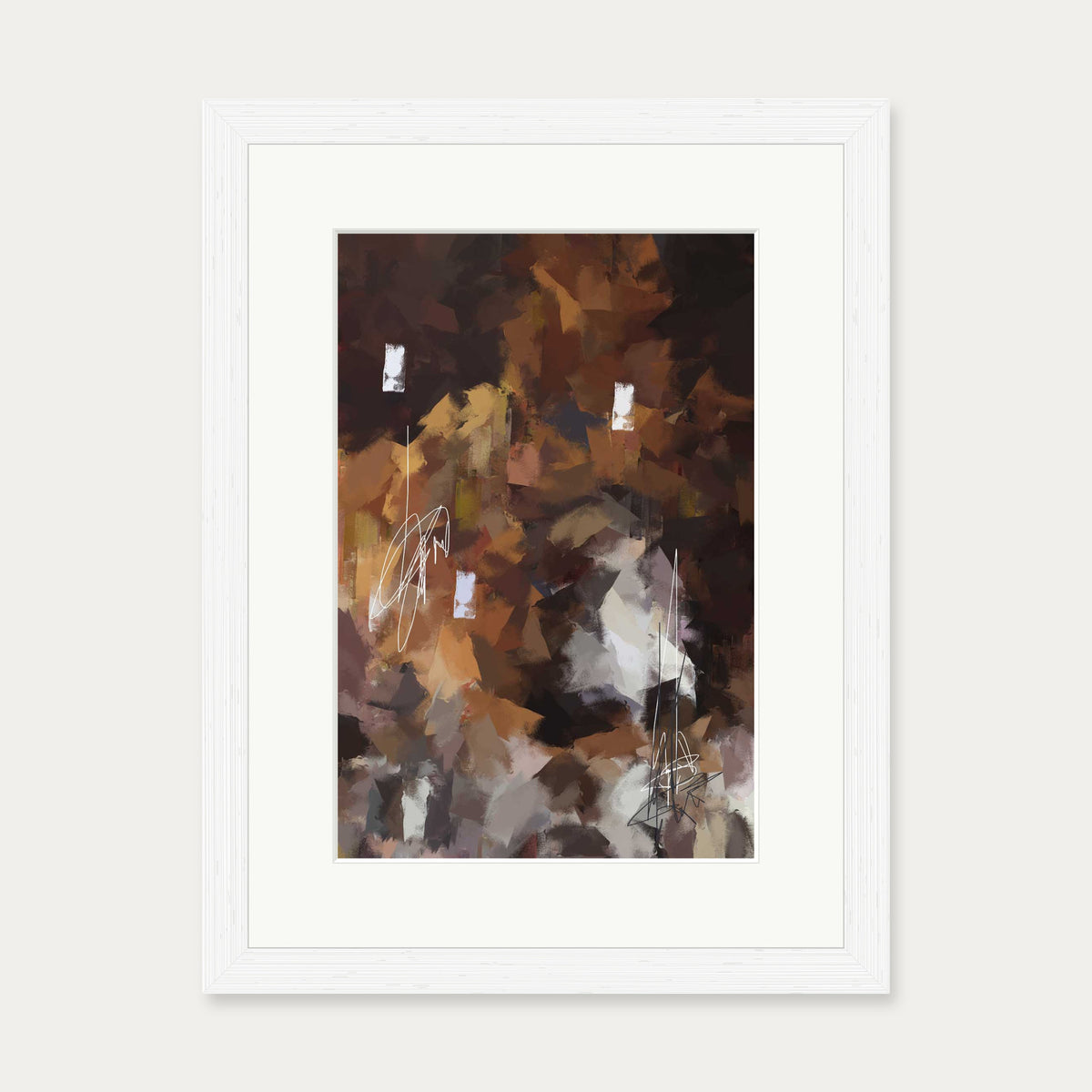 Alluding To Saint Germain Art Print — 30 x 40 cm — White Frame