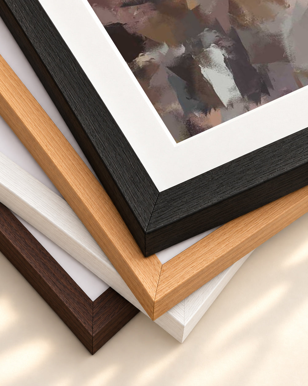 Alluding To Saint Germain Art Print — framed print corner with 5 cm mount and bevel