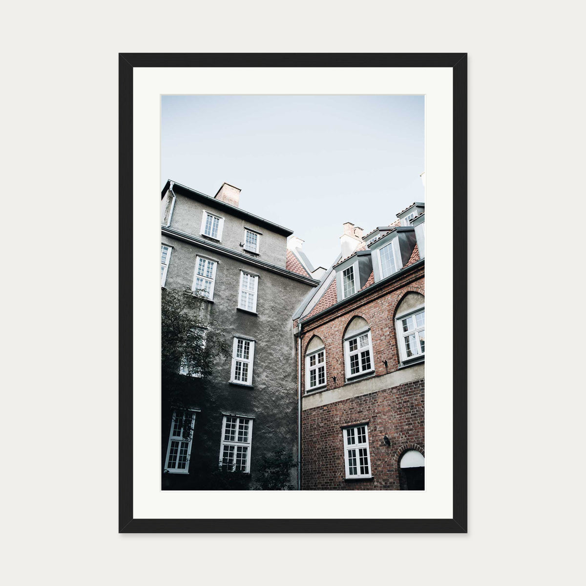 Amsterdam Architecture Art Print — 50 x 70 cm — Black Frame