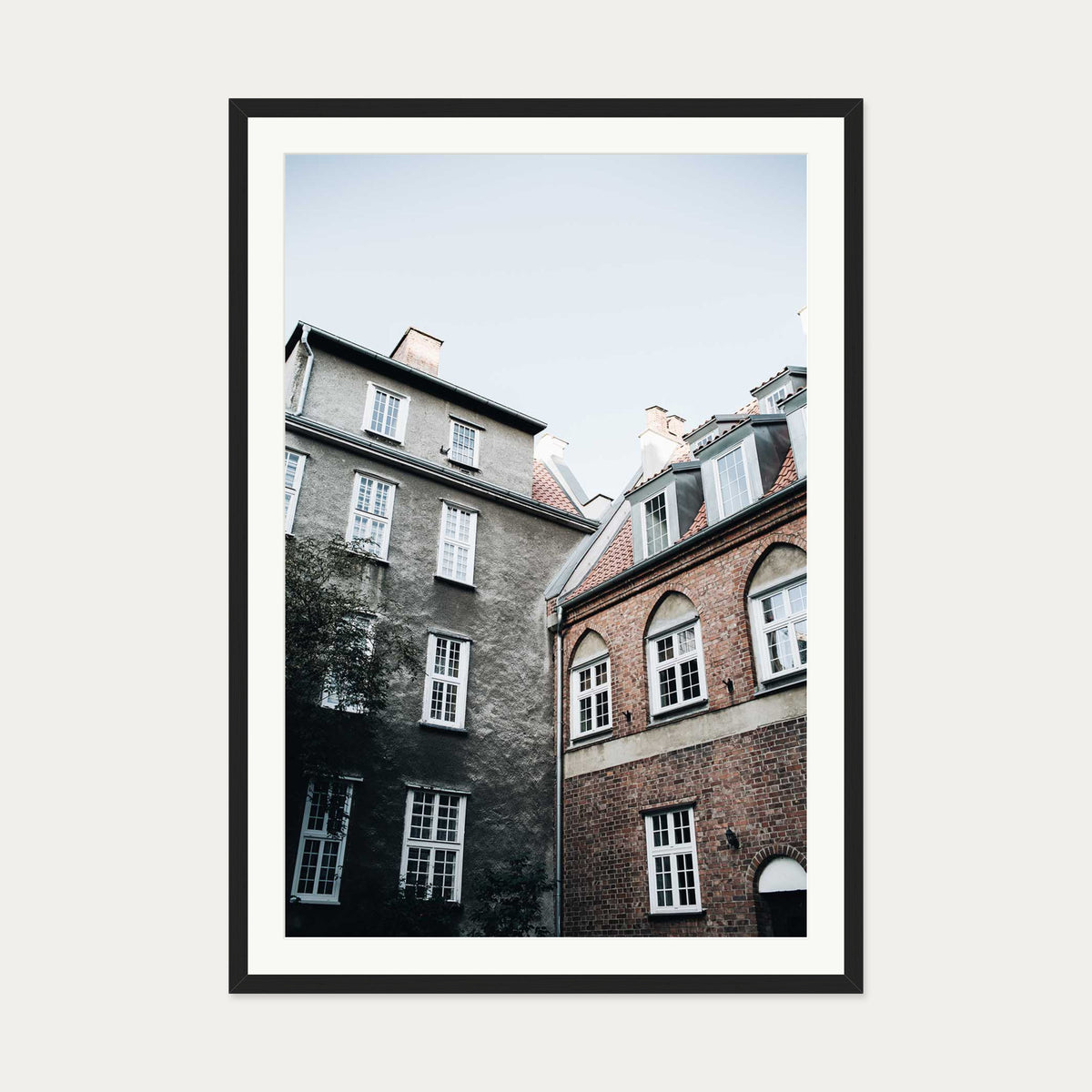 Amsterdam Architecture Art Print — 70 x 100 cm — Black Frame